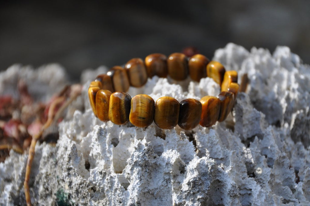 Oval Tiger's Eye Stretch Bracelet