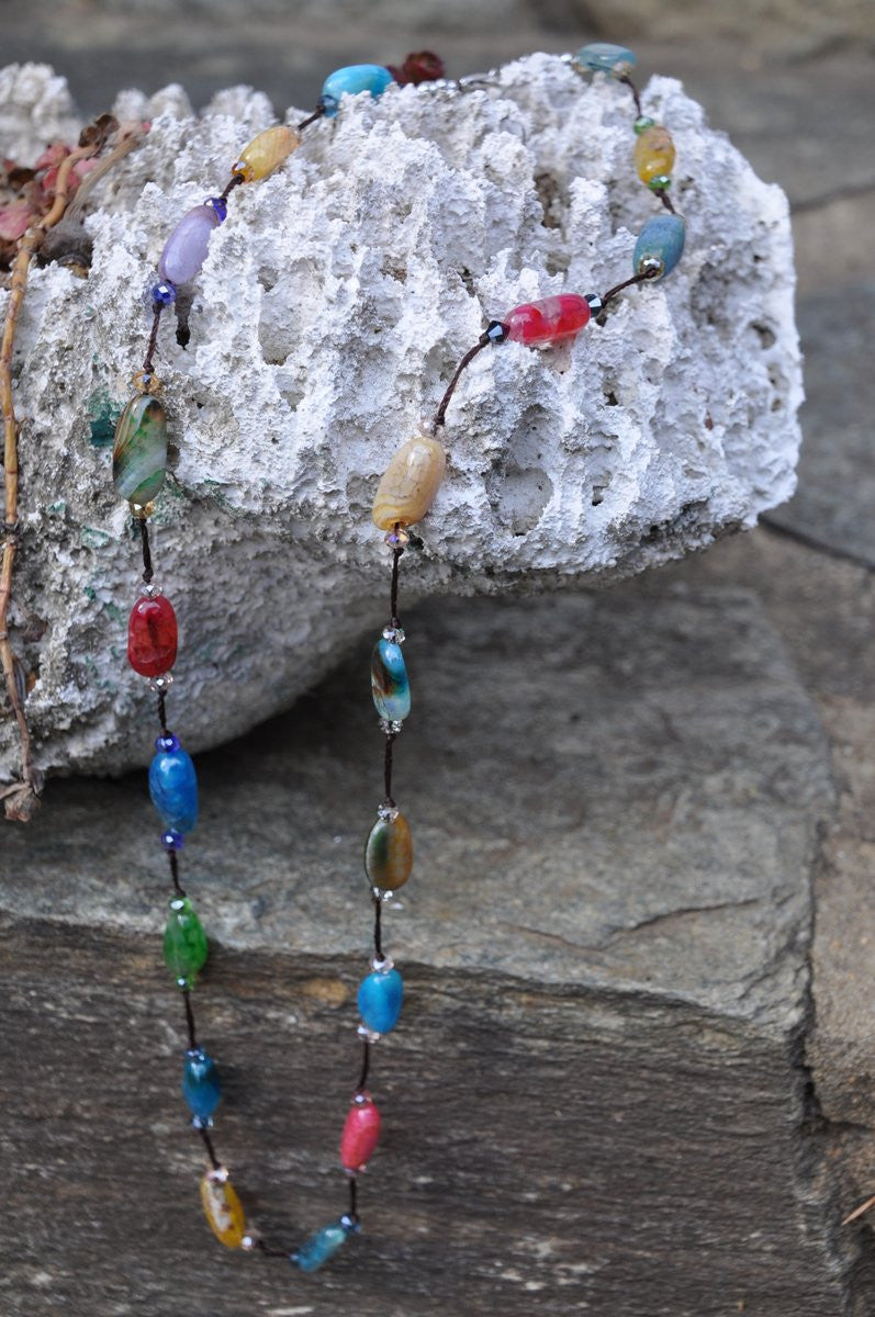 Multi-Colored Agate Necklace