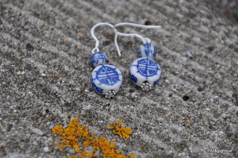 Porcelain Bead Earrings